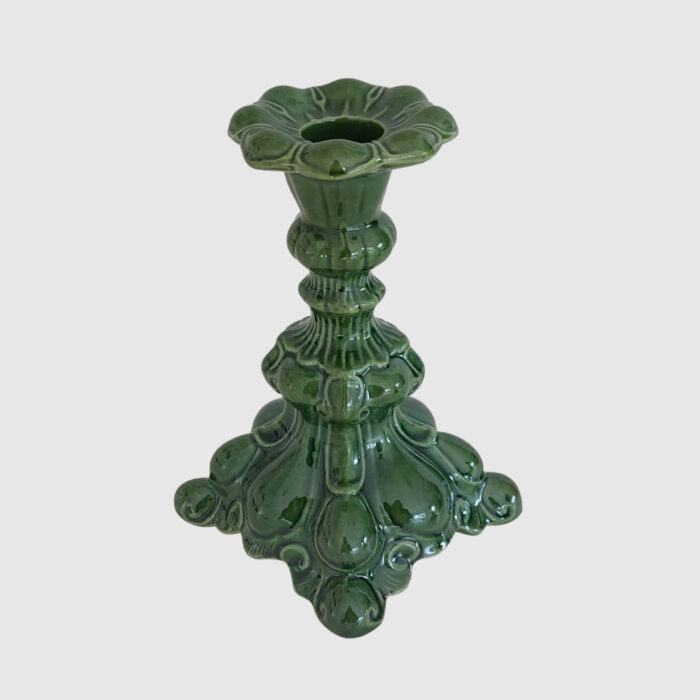 Barock Ljusstake Skogsgrön