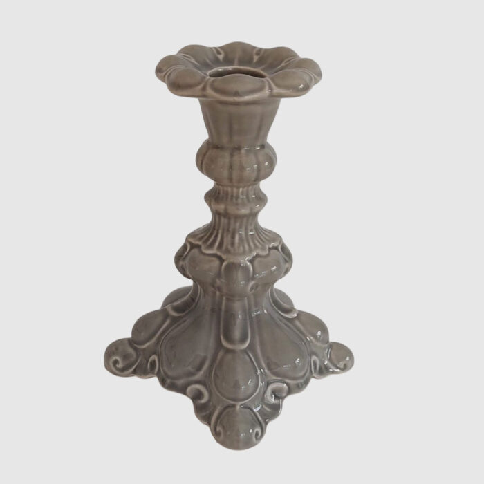 Barock Ljusstake Grå
