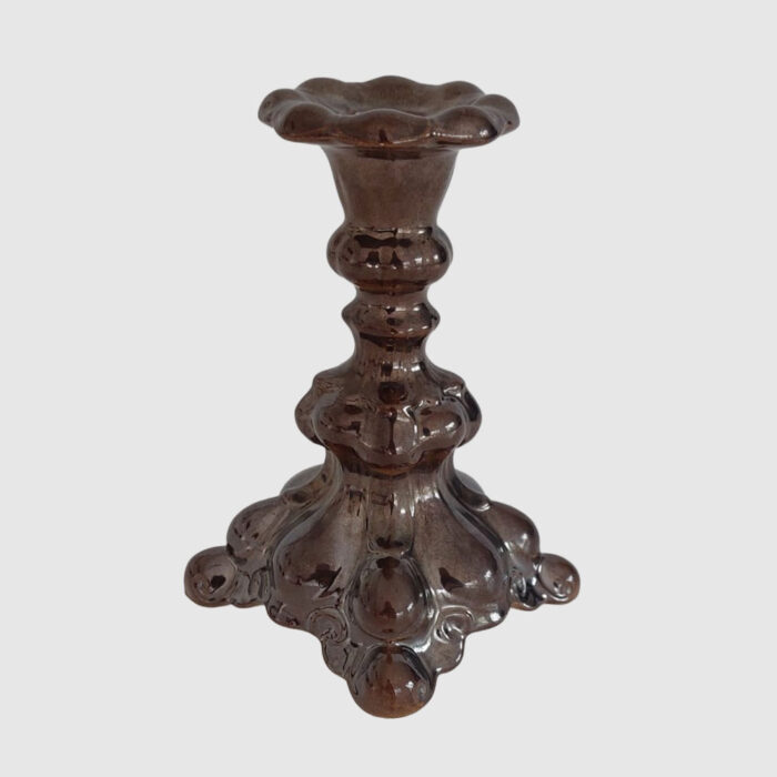 Barock Ljusstake Brun Metallic
