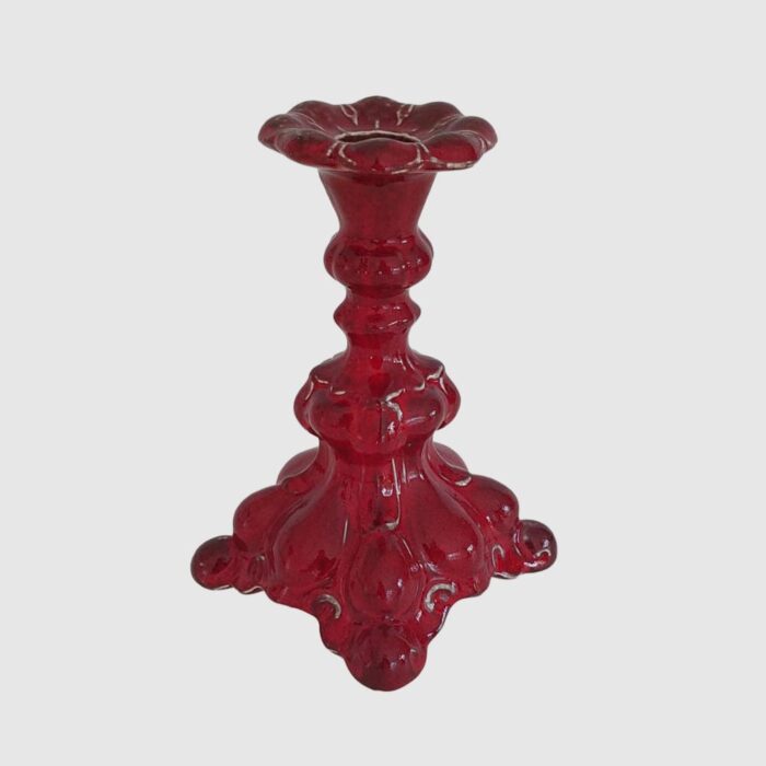 Barock Ljusstake Röd