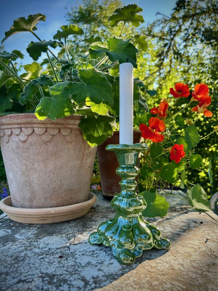 Barock Ljusstake Skogsgrön