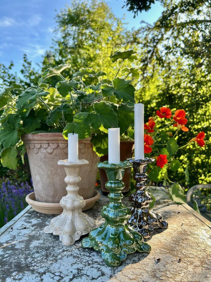 Barock Ljusstake Skogsgrön - Bild 2