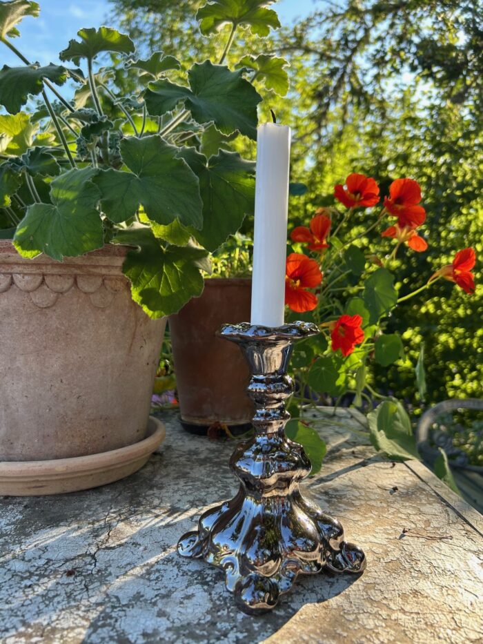 Barock Ljusstake Brun Metallic