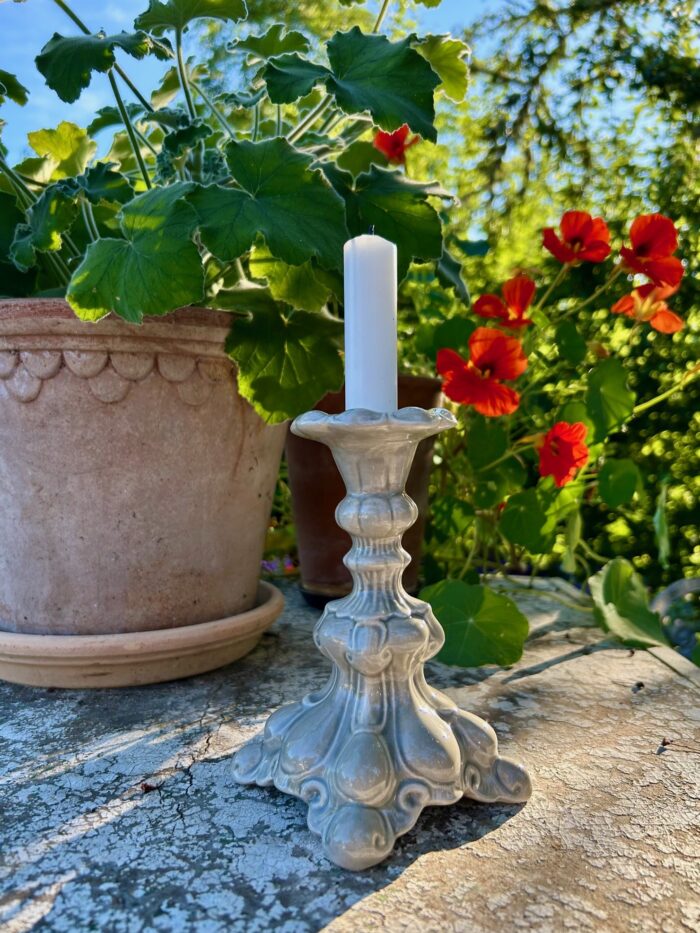 Barock Ljusstake Grå